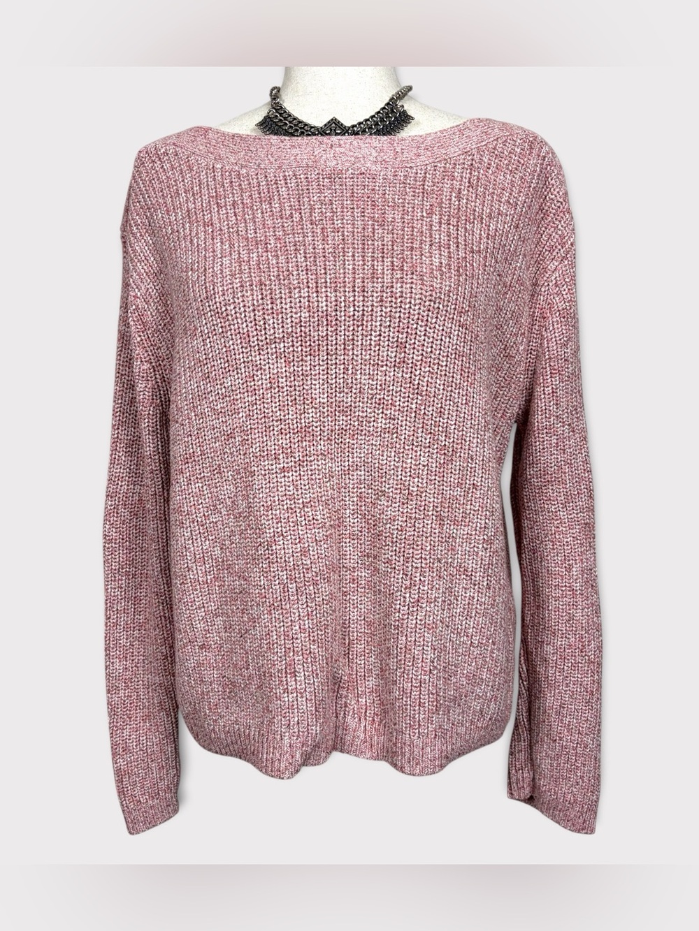 Quince Organic Cotton Knit Pullover Sweater Small Boatneck Fisherman Coastal